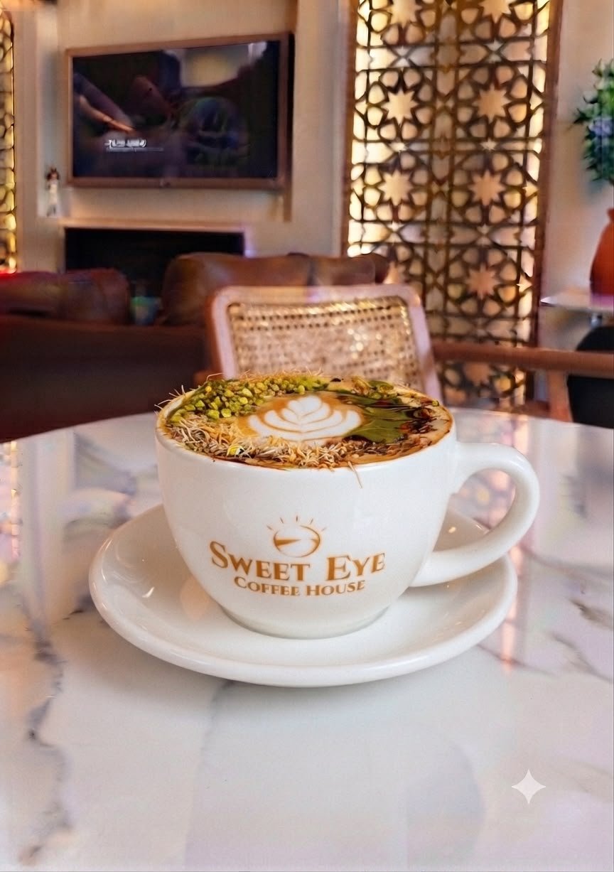 Hot Dubai Chocolate Latte